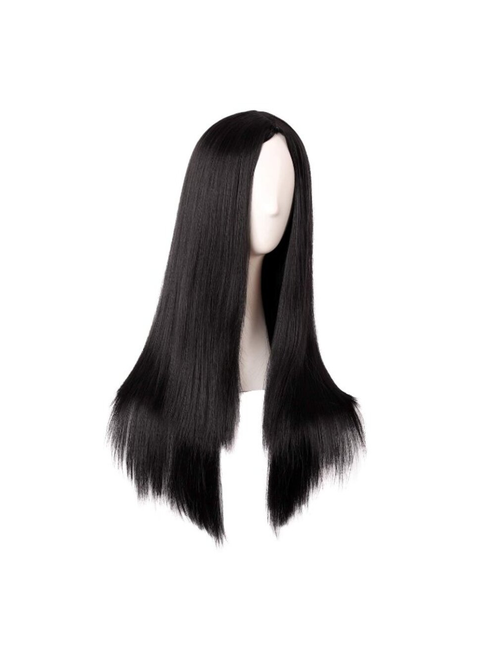 28 Inch Women's Black Special Natural Fashion Long Straight Synthetic Wigs - Picture 2 of 5